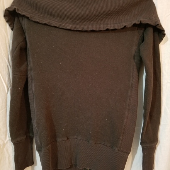 Free People chocolate sweatshirt jacket/Hoodie - Picture 3 of 8